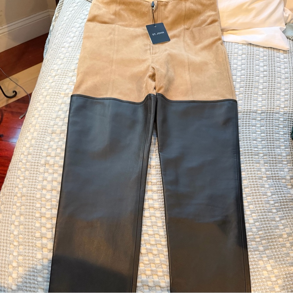 St. John Tan Suede Garment